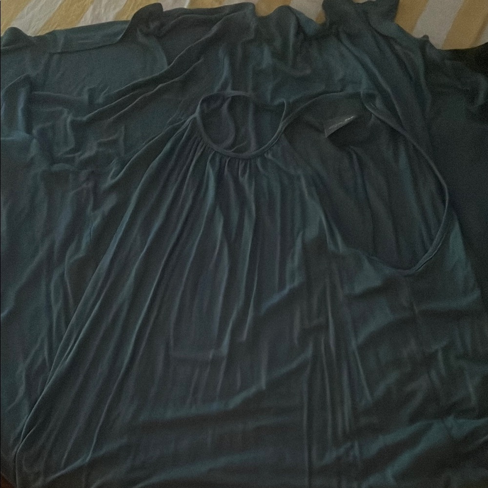 Blue Sleeveless dress maxi